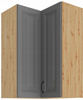 Szafa kuchenna górna STILO 60x60 GN-90 (90°) 2F DUSTGREY/DĄB ARTISAN