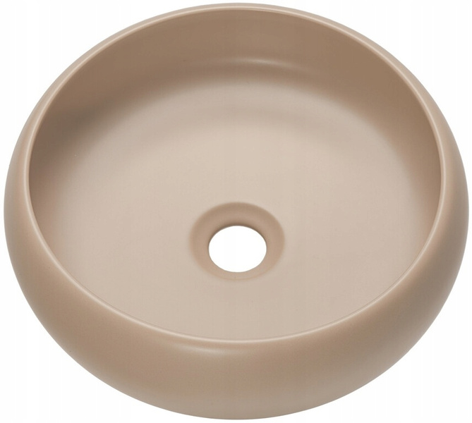 Umywalka nablatowa WIKI 36cm Cappuccino Mat