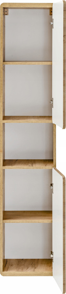Słupek, Szafka łazienkowa 800 35cm, Meble łazienkowe ARUBA Dąb Craft Złoty