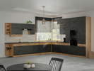 Szafka kuchenna górna VIGO 60x60 GN-72 (45°) 1F DARK WOOD / DĄB LANCELOT