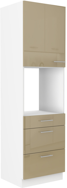 Szafka kuchenna LARA 60 DPS-210 3S 1F BIAŁY/BIAŁY POŁYSK