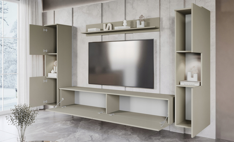 Meblościanka PARIS XL Zestaw Mebli Kaszmirowy Beż