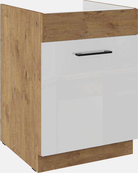 Szafka kuchenna dolna VIGO 60 ZL 1S BB DARK WOOD / DĄB LANCELOT
