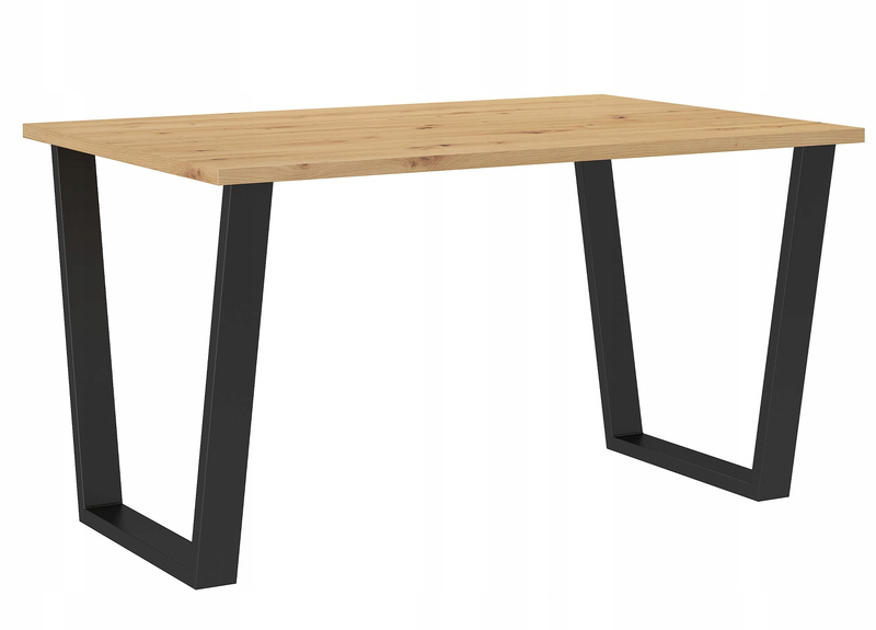 Stół loftowy do jadalni CEZAR 138x90 DĄB ARTISAN