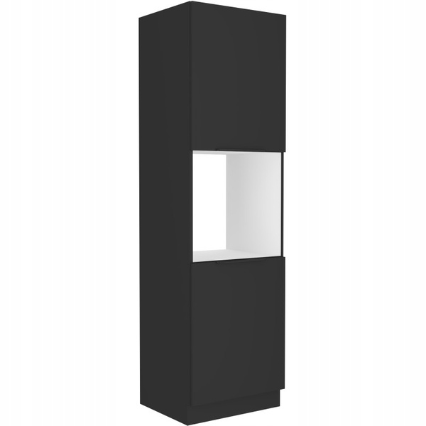 Szafka kuchenna słupek SIENA 60 DP-210 2F CZARNY MAT