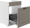 Szafka kuchenna dolna STILO 60 ZL 1S BB CLAYGREY/BIAŁY MAT