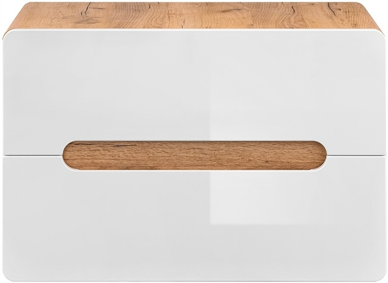 Szafka pod umywalkę 829 80cm, Meble łazienkowe ARUBA Dąb Craft/Biały Połysk