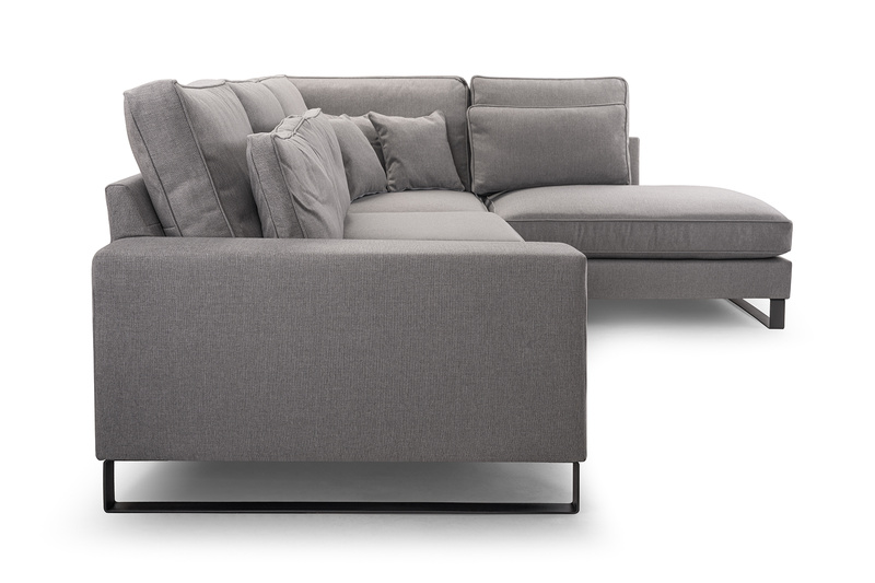 Duży Narożnik do salonu CORBLACK 314 cm, Rogówka