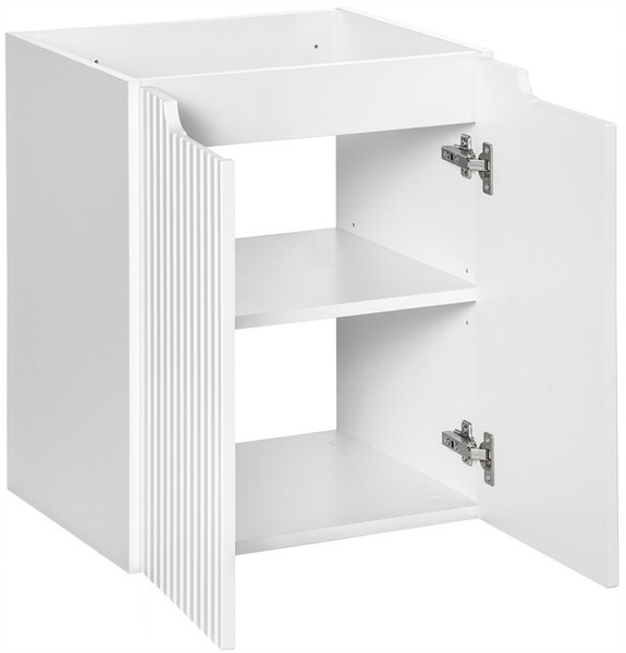 Zestaw meblowy 50cm z blatem, umywalka, Meble łazienkowe NOVA Biały / Dąb