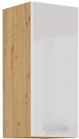 Szafka kuchenna górna, wisząca 30 G-72 1F BIAŁY POŁYSK, DĄB ARTISAN, Meble Kuchenne ARTISAN