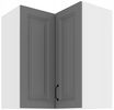 Szafa kuchenna górna narożna STILO 60x60 GN-72 (90°) 2F DUSTGREY/BIAŁY MAT