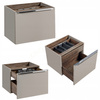 Meble łazienkowe SANTA FE TAUPE 60, Umywalka, Szafka z Lustrem, LED, Taupe