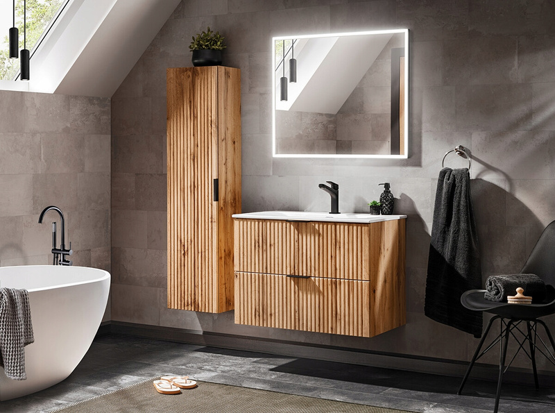Szafka pod umywalkę 80cm, Meble łazienkowe ADEL CASHMERE