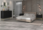 Stolik nocny 801 TOKYO 3 Czarny Grafit