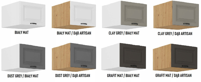 Szafka kuchenna górna STILO 50 NAGU-36 1F CLAYGREY/BIAŁY MAT