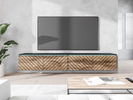 Szafka RTV Lowboard D 180cm CZARNY GRAFIT / DĄB WOTAN JODEŁKA MDF