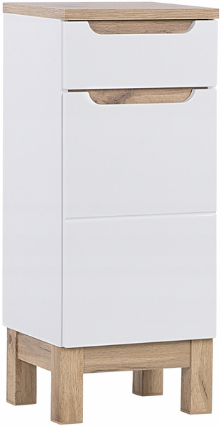 Szafka łazienkowa 810 35cm, Meble łazienkowe BALI Dąb Craft / Szary Połysk