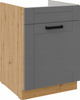 Szafka kuchenna dolna LUNA 60 ZL 1S BB DUSTGREY / DĄB ARTISAN