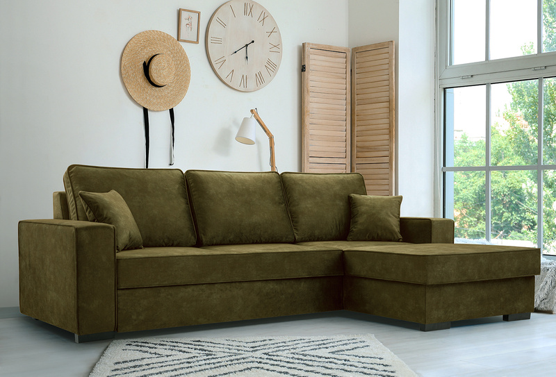 Narożnik z funkcją spania LUPI 265 cm, Rozkładany, Pojemnik