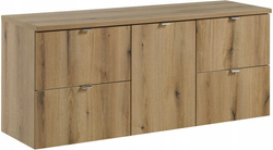 Zestaw meblowy 140cm z blatem, Meble łazienkowe NOVA Dąb Coast Evoke