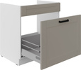 Szafka kuchenna dolna LUNA 80 ZL 1S BB CLAY GREY / BIAŁY MAT