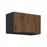 Szafka kuchenna górna MONZA 80 GU-36 1F ORZECH OKAPI / CZARNY MAT