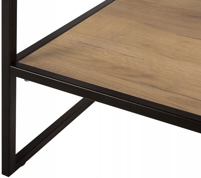 Szafka pod umywalkę 80cm, Meble łazienkowe BROOKLIN Dąb Craft Złoty/Czarny