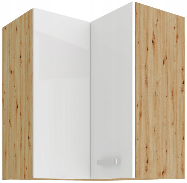Szafka kuchenna górna ARTISAN 60x60 GN-72 2F (90°) BIAŁY POŁYSK/DĄB ARTISAN