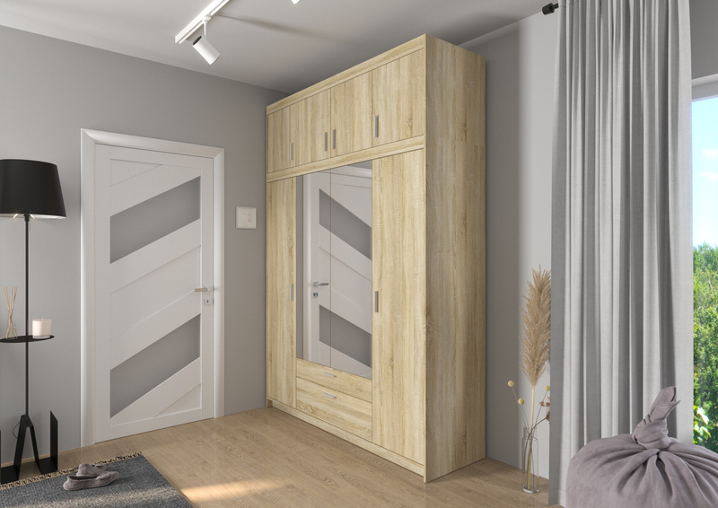 Nadstawka do szafy Elena 4D Dąb sonoma