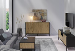Komoda LANDO 3, Komoda 150cm, Meble do Salonu LANDO, Czarna