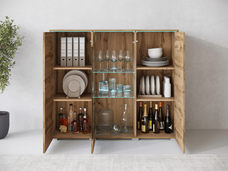 Witryna VERA HIGHBOARD 120 Dąb Wotan