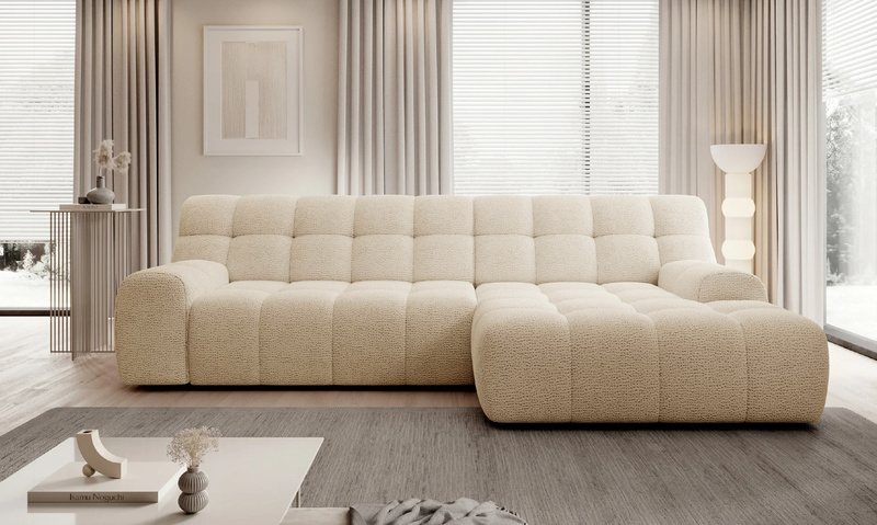 Nowoczesny Narożnik COCOON S 292 cm, Elektryczny wysuw siedziska