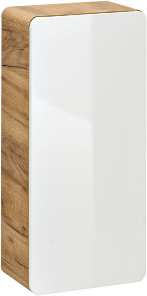 Szafka łazienkowa 35cm 830, Meble łazienkowe ARUBA Dąb Craft / Biały Połysk