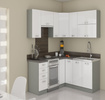 Szafka kuchenna dolna BIANCA 90x90 DN 2F BB BIAŁY POŁYSK/SZARY PLATYNOWY