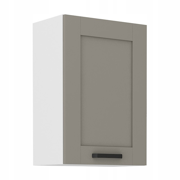 Meble kuchenne zestaw LUNA CLAY GREY / BIAŁY kuchnia szafki 150cm