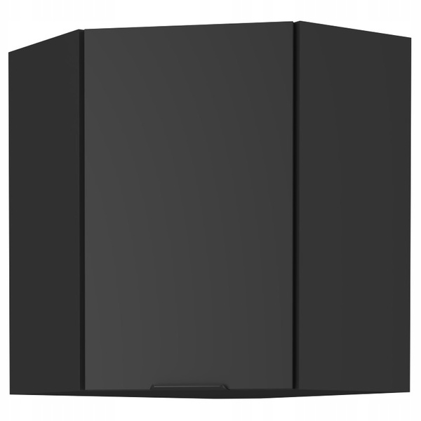 Szafka kuchenna górna narożna SIENA 60x60 GN-72 1F (45°) CZARNY MAT