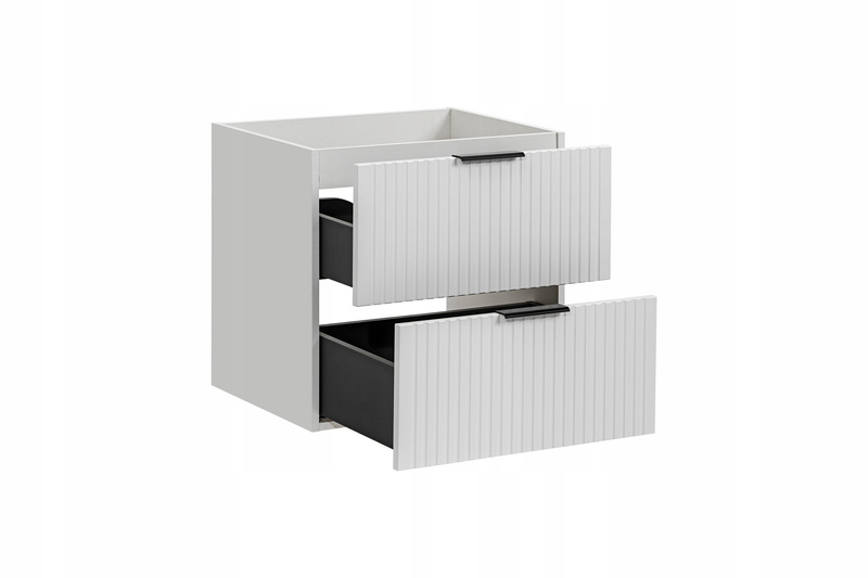 Meble łazienkowe ADEL WHITE/WOTAN 80, Umywalka nablatowa, Lustro, LED