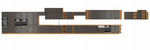 Szafka kuchenna STILO 60 DKS-210 3S 1F GRAFIT MAT/DĄB ARTISAN