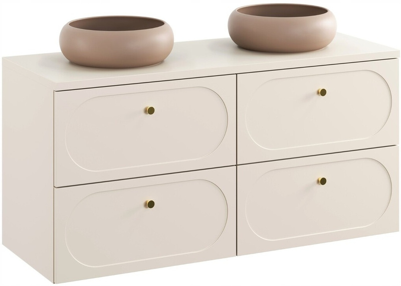 Blat łazienkowy 120cm, Meble łazienkowe Beż Piaskowy