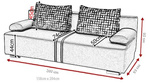 Kanapa Rozkładana, Sofa Rozkładana MALINA 200 cm