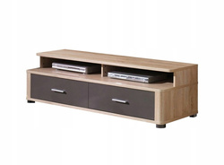 Szafka RTV FILL 5 153 cm, Meble do Salonu FILL, Dąb Sonoma / Grafit Połysk