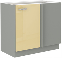 Szafka kuchenna dolna KARMEN 105 ND 1F BB KREM POŁYSK / SZARY PLATYNOWY