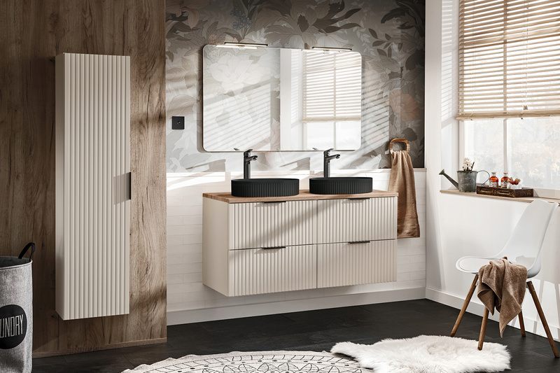 Zestaw szafek 120cm z blatem, Meble łazienkowe ADEL CASHMERE