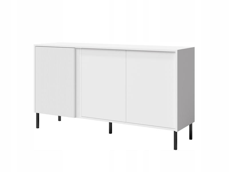 Komoda MIA 2, Komoda 145cm, Meble do Salonu MIA, MDF, Dąb Odwieczny /Czarny