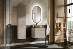 Meble łazienkowe ICONIC CASHMERE 160, 2xUmywalka, Lustro, LED, 3 kolory