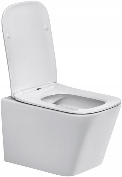 Misa wisząca WC HUNG, deska wolnoopadająca Biała