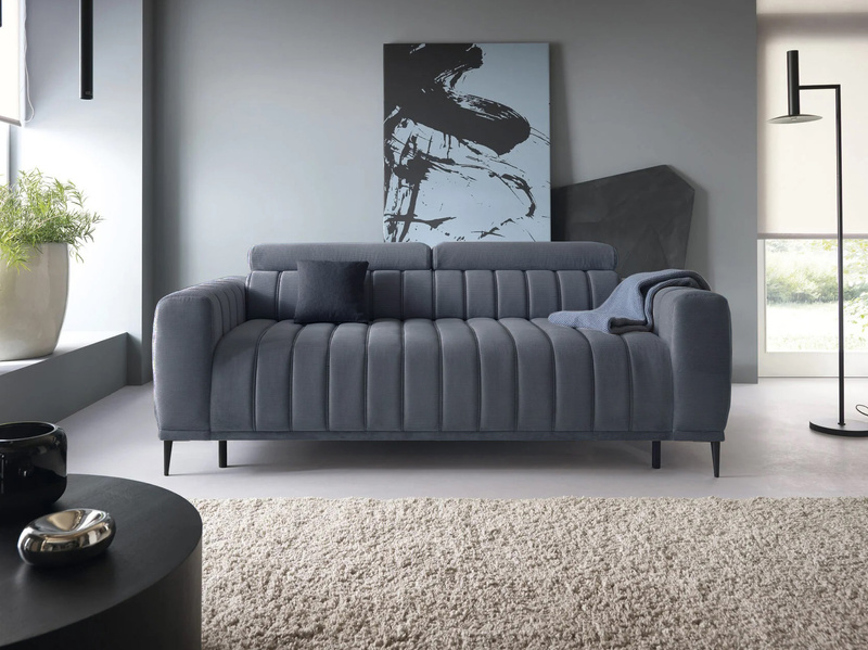 Sofa z funkcją spania GANDI C 227 cm, System włoski, Zagłówki