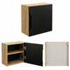 Meble łazienkowe LUXOR BLACK 120, Umywalki nablatowe, Dąb/Czarny, 2 KOLORY