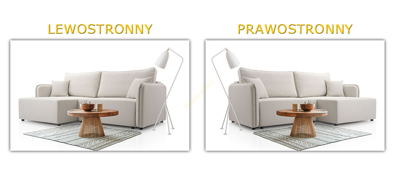 Mały Narożnik z Funkcją Spania MELODY 227 cm, Rozkładany, Pojemnik, Rogówka