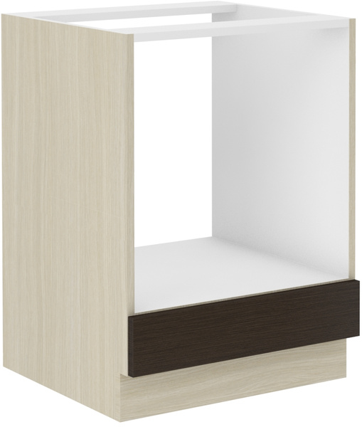 Meble Kuchenne CHAMONIX 300 cm, DĄB FERRARA, LEGNO CIEMNE